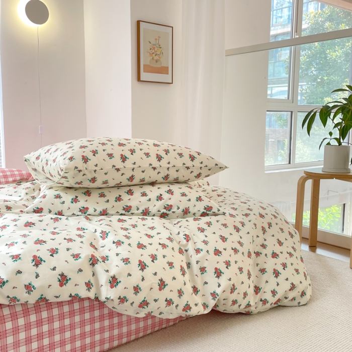 91家纺网 家纺一手货源 找家纺 怡家居 2022春季新款全棉四件套 阑珊