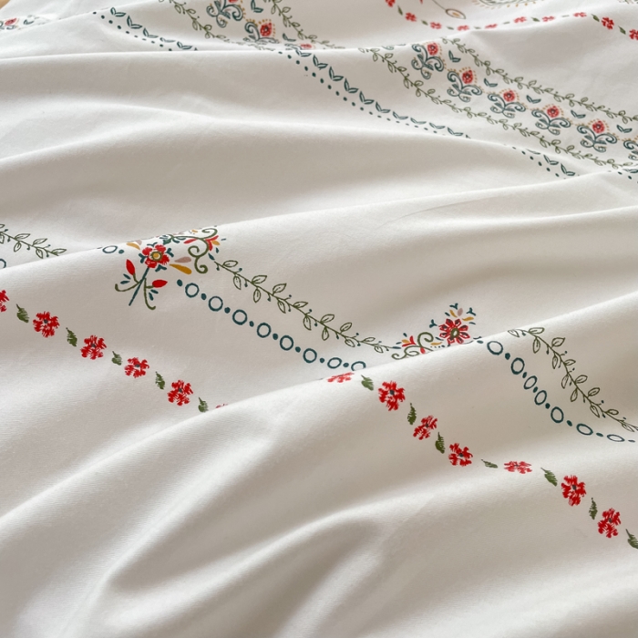 91家纺网 家纺一手货源 找家纺 怡家居 2022春季新款全棉四件套 流苏