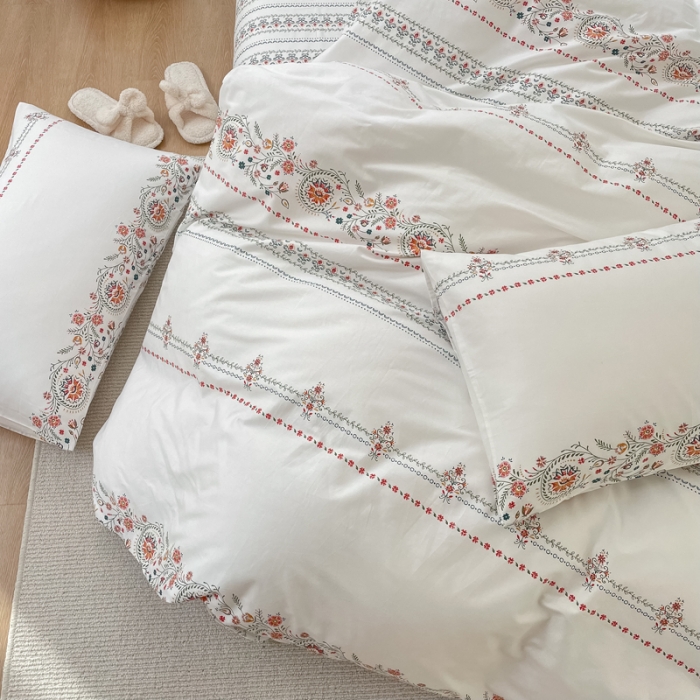 91家纺网 家纺一手货源 找家纺 怡家居 2022春季新款全棉四件套 流苏