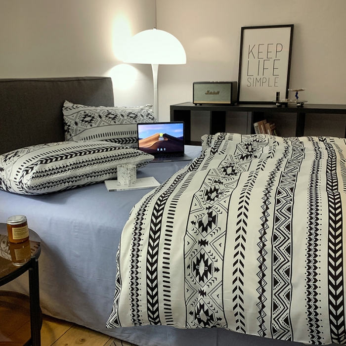 91家纺网 家纺一手货源 找家纺 怡家居 2022春季新款全棉四件套 漫时光