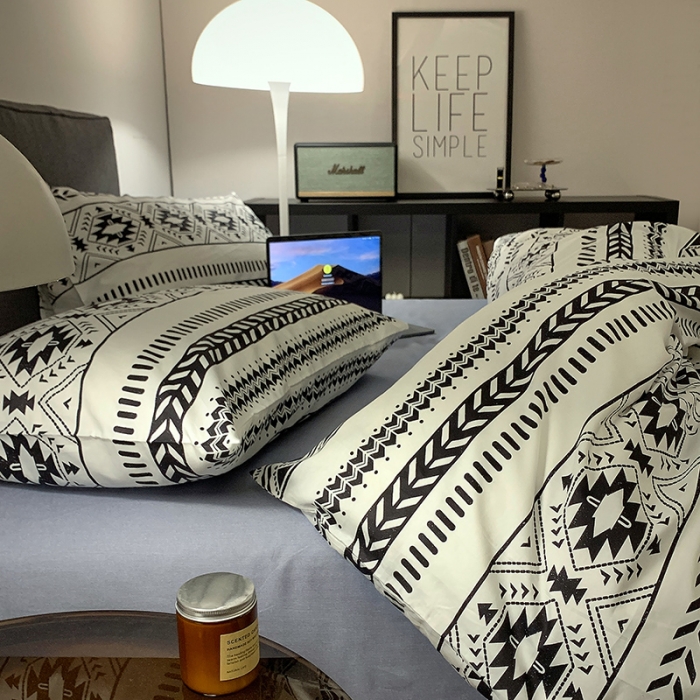 91家纺网 家纺一手货源 找家纺 怡家居 2022春季新款全棉四件套 漫时光