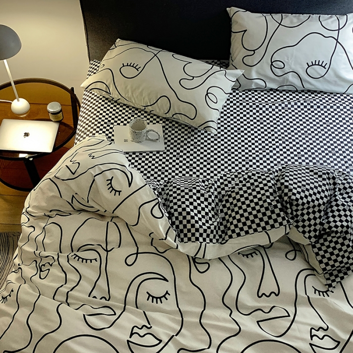 91家纺网 家纺一手货源 找家纺 怡家居 2022春季新款全棉四件套 莫愁