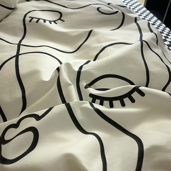 91家纺网 家纺一手货源 找家纺 怡家居 2022春季新款全棉四件套 莫愁