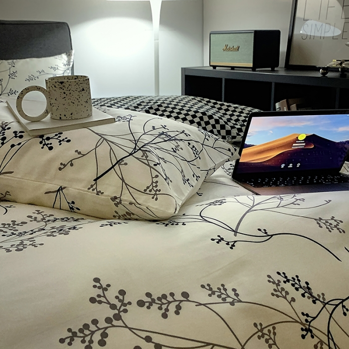 91家纺网 家纺一手货源 找家纺 怡家居 2022春季新款全棉四件套 青翼