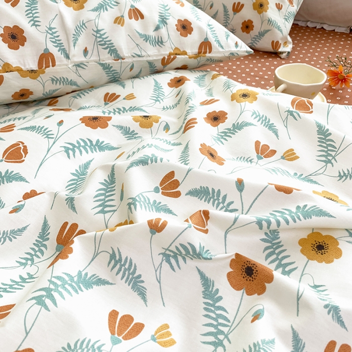 91家纺网 家纺一手货源 找家纺 怡家居 2022春季新款全棉四件套 清芳