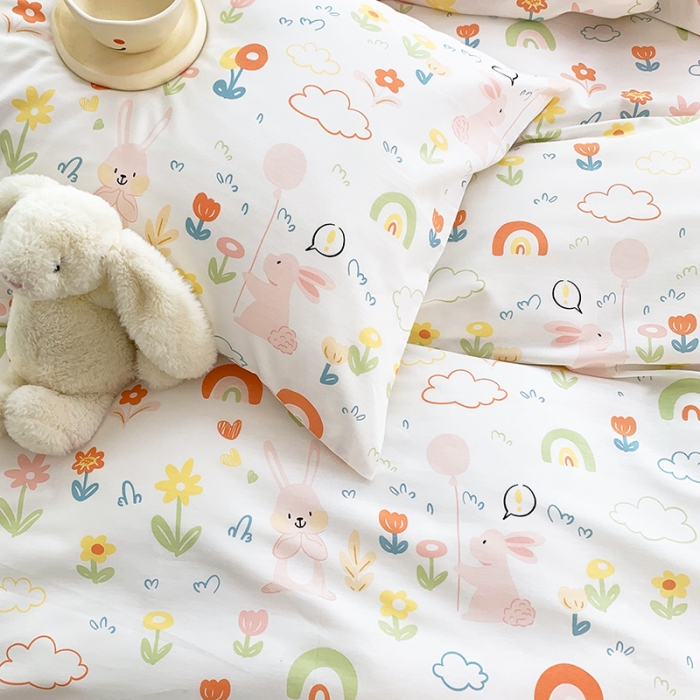 91家纺网 家纺一手货源 找家纺 怡家居 2022春季新款全棉四件套 小青春