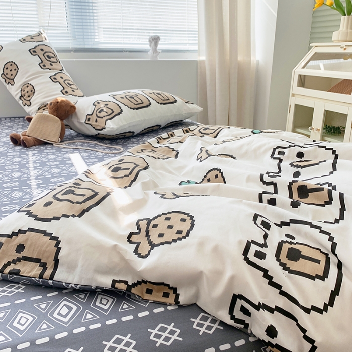 91家纺网 家纺一手货源 找家纺 怡家居 2022春季新款全棉四件套 朵拉