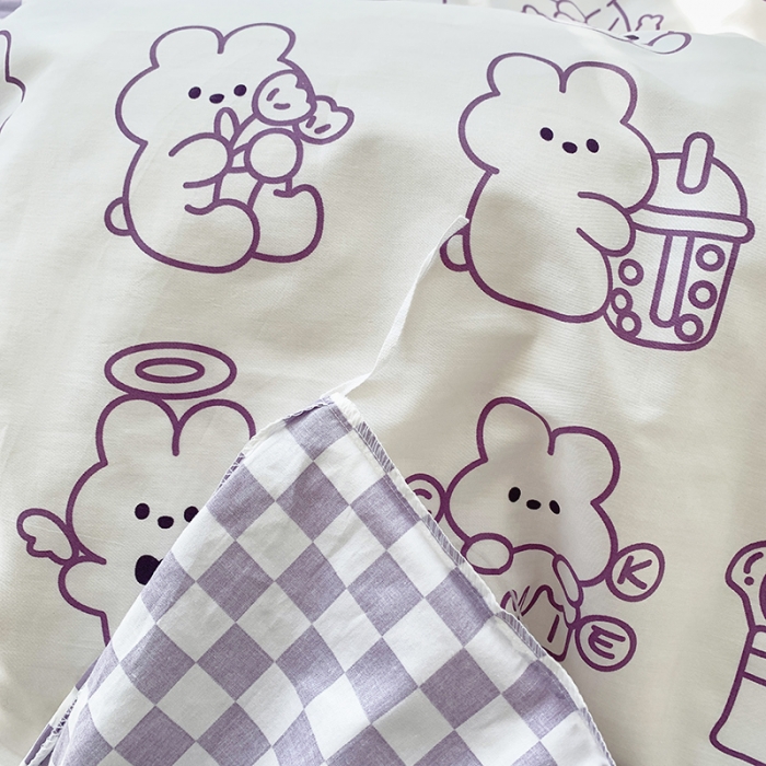 91家纺网 家纺一手货源 找家纺 怡家居 2022春季新款全棉四件套 好朋友