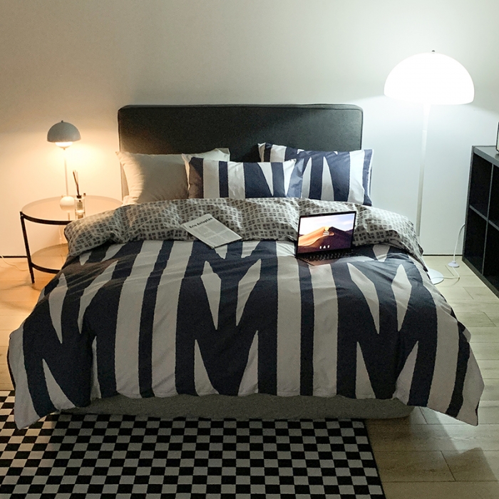 91家纺网 家纺一手货源 找家纺 怡家居 2022春季新款全棉四件套 洛可可