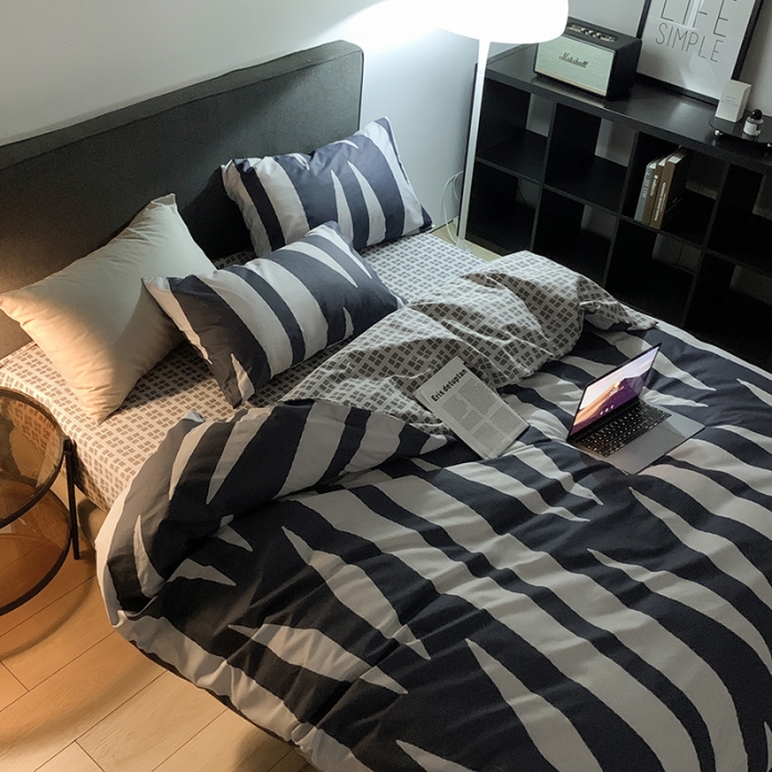 91家纺网 家纺一手货源 找家纺 怡家居 2022春季新款全棉四件套 洛可可