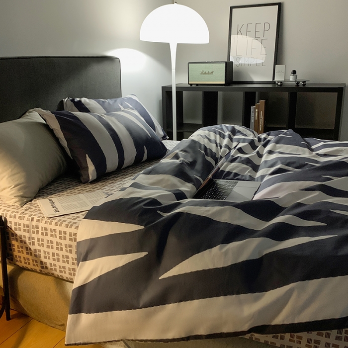 91家纺网 家纺一手货源 找家纺 怡家居 2022春季新款全棉四件套 洛可可