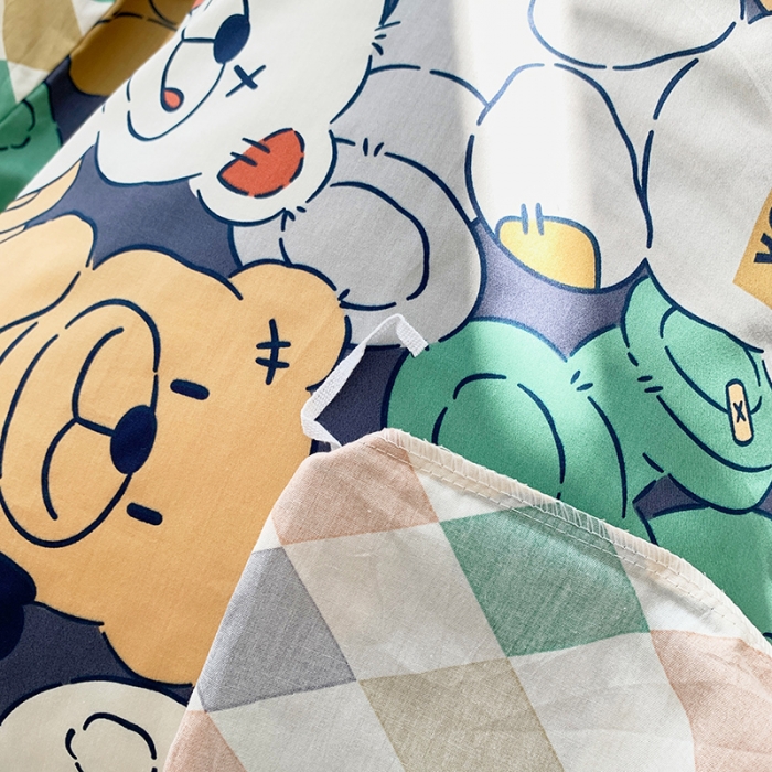 91家纺网 家纺一手货源 找家纺 怡家居 2022春季新款全棉四件套 玛卡龙