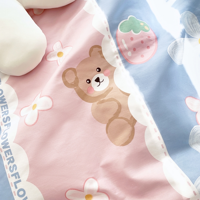 91家纺网 家纺一手货源 找家纺 怡家居 2022春季新款全棉四件套 小欢喜