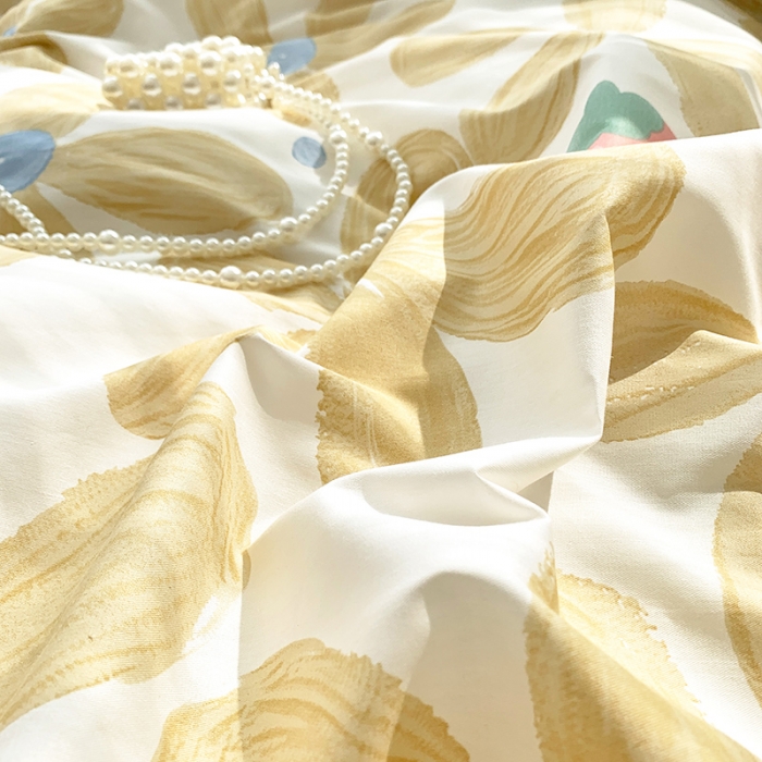 91家纺网 家纺一手货源 找家纺 怡家居 2022春季新款全棉四件套 太阳花