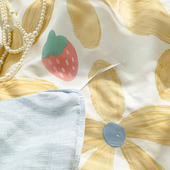 91家纺网 家纺一手货源 找家纺 怡家居 2022春季新款全棉四件套 太阳花