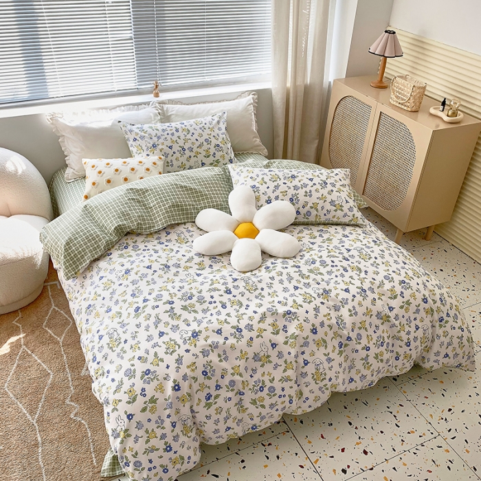 91家纺网 家纺一手货源 找家纺 怡家居 2022春季新款全棉四件套 静待