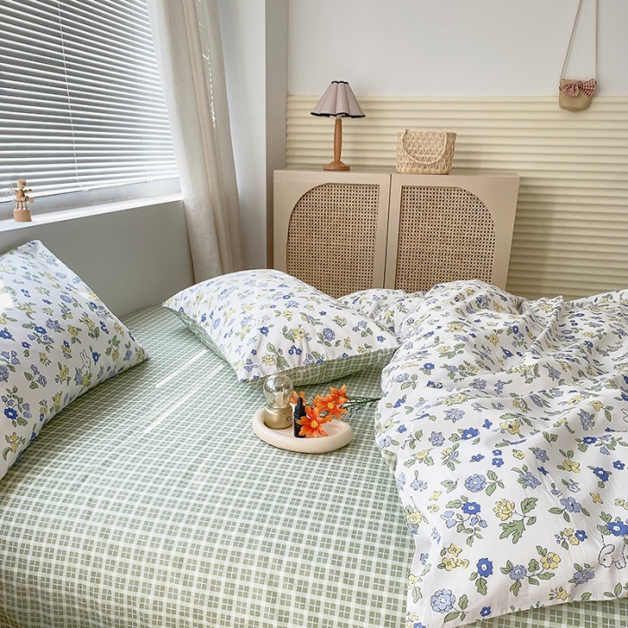 91家纺网 家纺一手货源 找家纺 怡家居 2022春季新款全棉四件套 静待