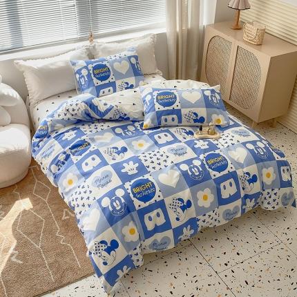 怡家居 2022春季新款全棉四件套 可爱米奇