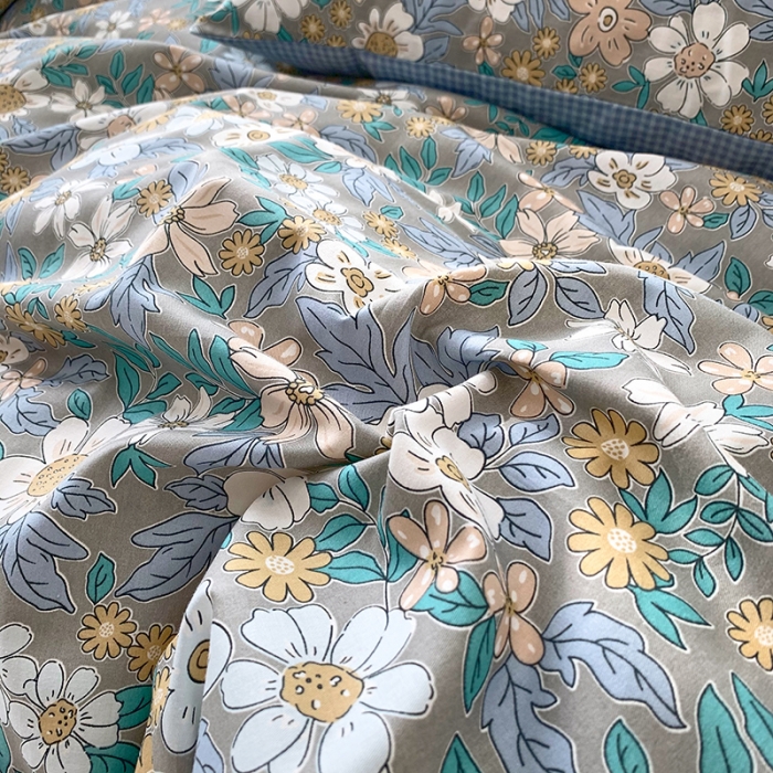 91家纺网 家纺一手货源 找家纺 怡家居 2022春季新款全棉四件套 拉菲