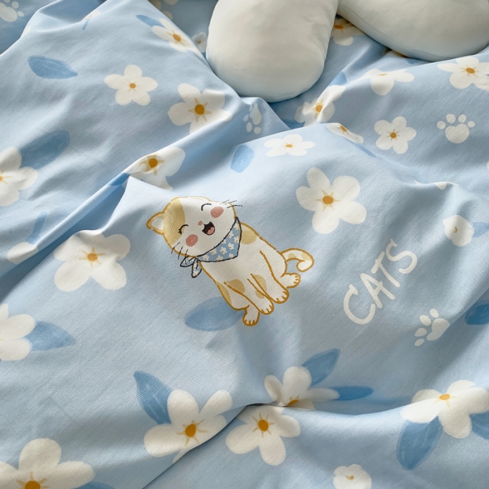 91家纺网 家纺一手货源 找家纺 怡家居 2022春季新款全棉四件套 甜心