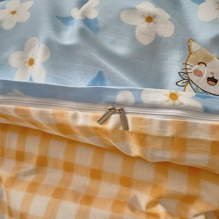 91家纺网 家纺一手货源 找家纺 怡家居 2022春季新款全棉四件套 甜心