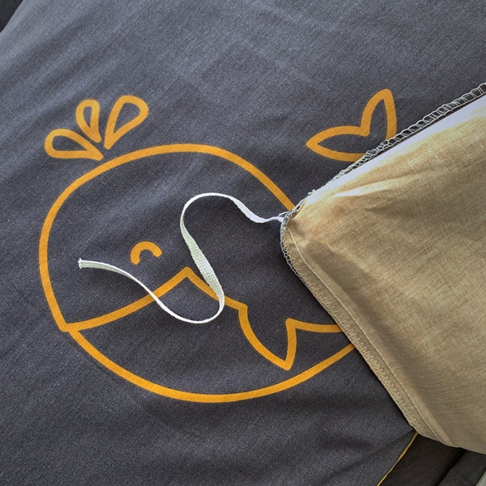 91家纺网 家纺一手货源 找家纺 怡家居 2022春季新款全棉四件套 小海豚