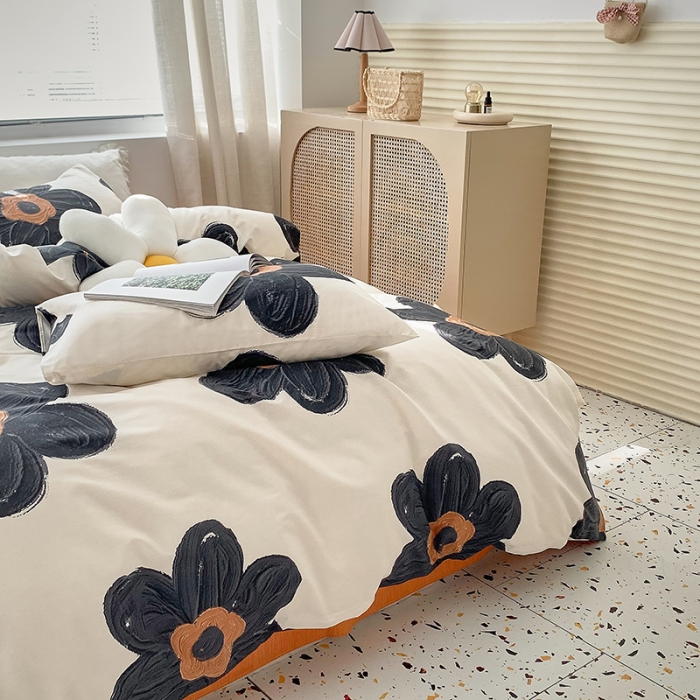 91家纺网 家纺一手货源 找家纺 怡家居 2022春季新款全棉四件套 着迷