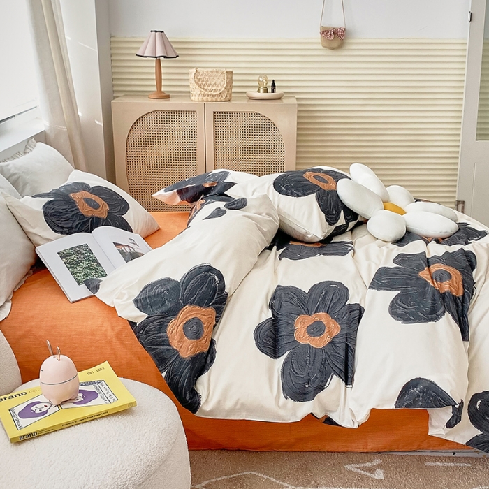 91家纺网 家纺一手货源 找家纺 怡家居 2022春季新款全棉四件套 着迷