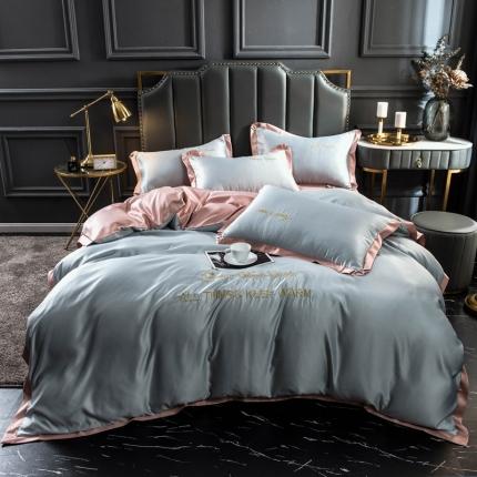 91家纺网 家纺一手货源 找家纺 (总)欧冠 2022新款水洗真丝盛夏系列四件套