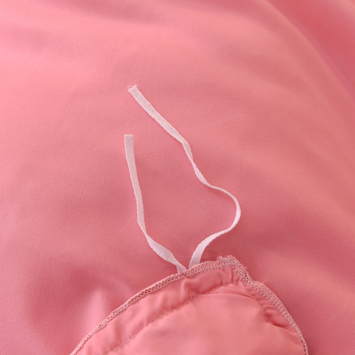 91家纺网 家纺一手货源 找家纺 欧冠 2022新款潮系列爱巢款床裙款刺绣四件套 深粉