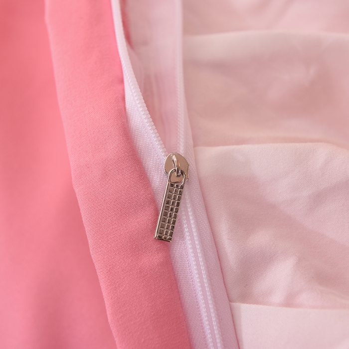 91家纺网 家纺一手货源 找家纺 欧冠 2022新款潮系列爱巢款床裙款刺绣四件套 深粉