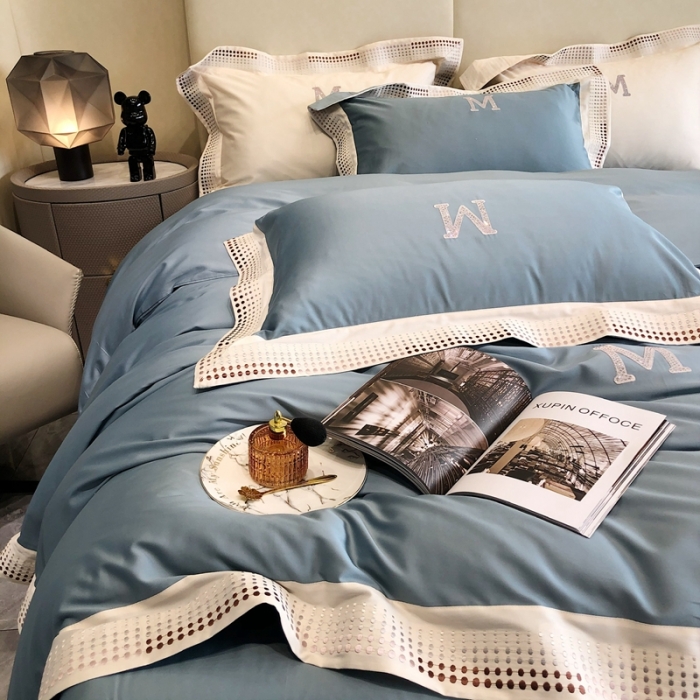 91家纺网 家纺一手货源 找家纺 （总）馨蕊 2022春夏新品100支双股长绒棉高定系列-安迪