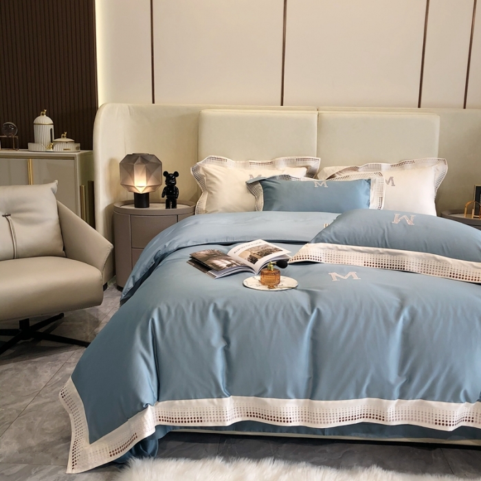 91家纺网 家纺一手货源 找家纺 （总）馨蕊 2022春夏新品100支双股长绒棉高定系列-安迪