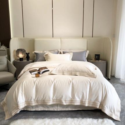 馨蕊 2022春夏新品100支双股长绒棉高定系列-曼哈顿 月光白