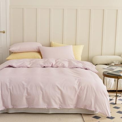 北欧风ins纯棉水洗棉床四件套全棉简约被套床单上三件套床笠