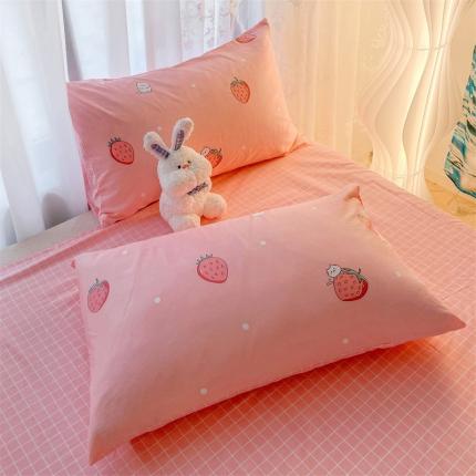 91家纺网 家纺一手货源 找家纺 名兮 2022新款全棉印花枕套 少女梦