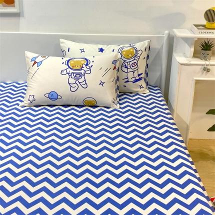 91家纺网 家纺一手货源 找家纺 名兮 2022新款全棉印花枕套 探索太空