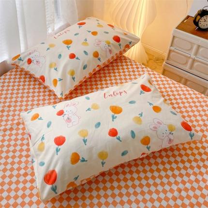 91家纺网 家纺一手货源 找家纺 名兮 2022新款全棉印花枕套 玉兔