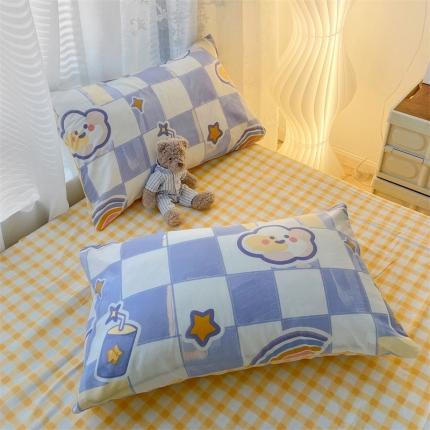 91家纺网 家纺一手货源 找家纺 名兮 2022新款全棉印花枕套 月球记