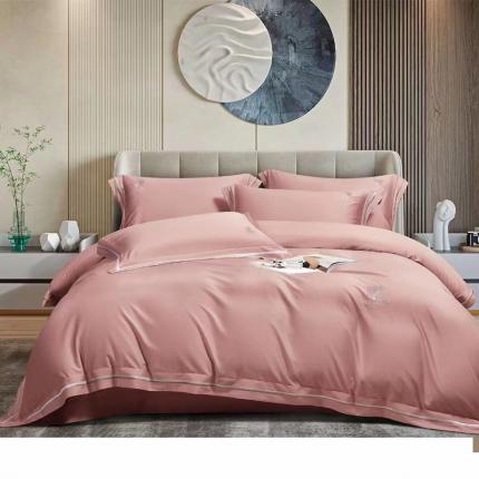 91家纺网 家纺一手货源 找家纺 （总）玖玖爱家纺2022新款100支天丝棉绣花四件套缇娜