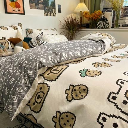 91家纺网 家纺一手货源 找家纺 （总）HL原创 2022春夏新款13070全棉40支四件套