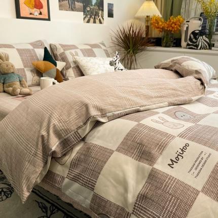 91家纺网 家纺一手货源 找家纺 （总）HL原创 2022春夏新款13070全棉40支四件套