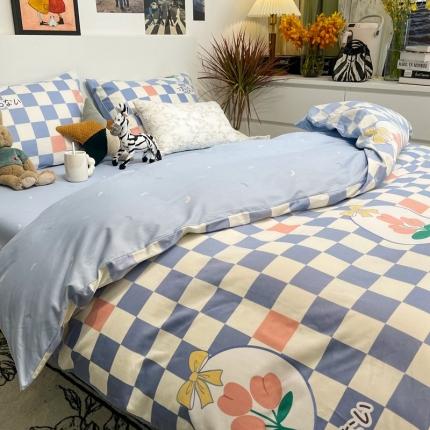 91家纺网 家纺一手货源 找家纺 （总）HL原创 2022春夏新款13070全棉40支四件套