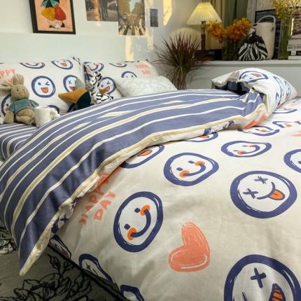 91家纺网 家纺一手货源 找家纺 （总）HL原创 2022春夏新款13070全棉40支四件套