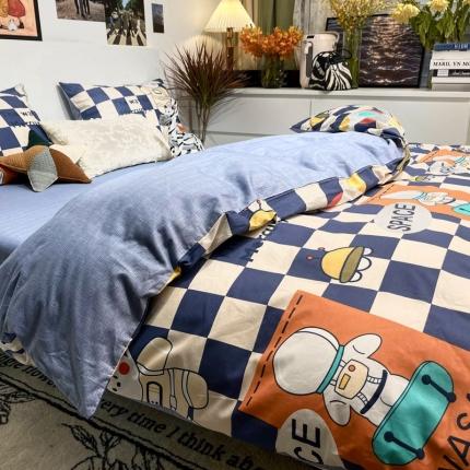 91家纺网 家纺一手货源 找家纺 （总）HL原创 2022春夏新款13070全棉40支四件套