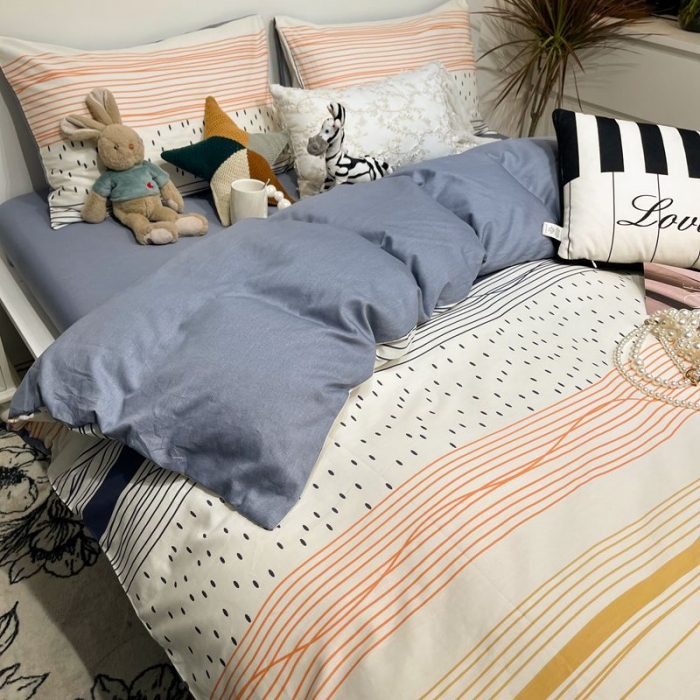 91家纺网 家纺一手货源 找家纺 HL原创 2022春夏新款13070全棉40支四件套 慢时光