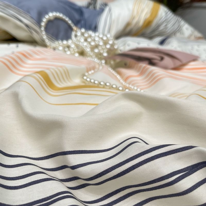 91家纺网 家纺一手货源 找家纺 HL原创 2022春夏新款13070全棉40支四件套 慢时光