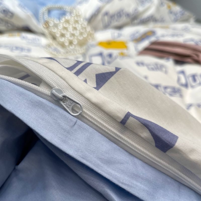 91家纺网 家纺一手货源 找家纺 HL原创 2022春夏新款13070全棉40支四件套 你好丫