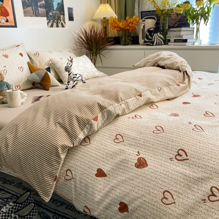 91家纺网 家纺一手货源 找家纺 HL原创 2022春夏新款13070全棉40支四件套 宁静