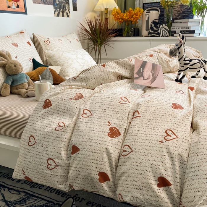 91家纺网 家纺一手货源 找家纺 HL原创 2022春夏新款13070全棉40支四件套 宁静